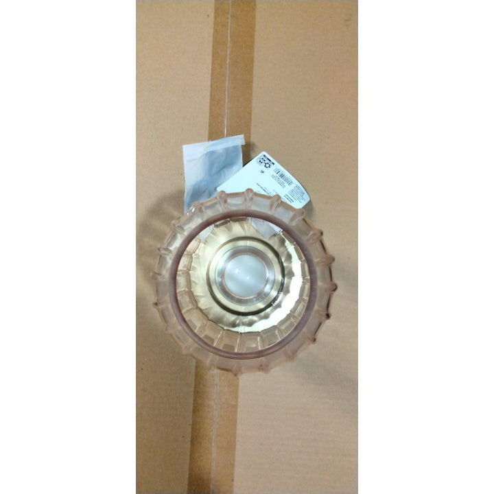 Mainstays by Becky G. & Alejandra 8.5  Rechargeable Mimosa Pink Ribbed Glass Uplight  Gold Metal Base Retail $16.00