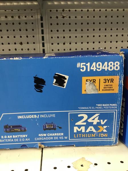 Kobalt Telescoping Power Scrubber Kit - 24v, Includes 2.0 Ah Battery and Charger Retail $79.00