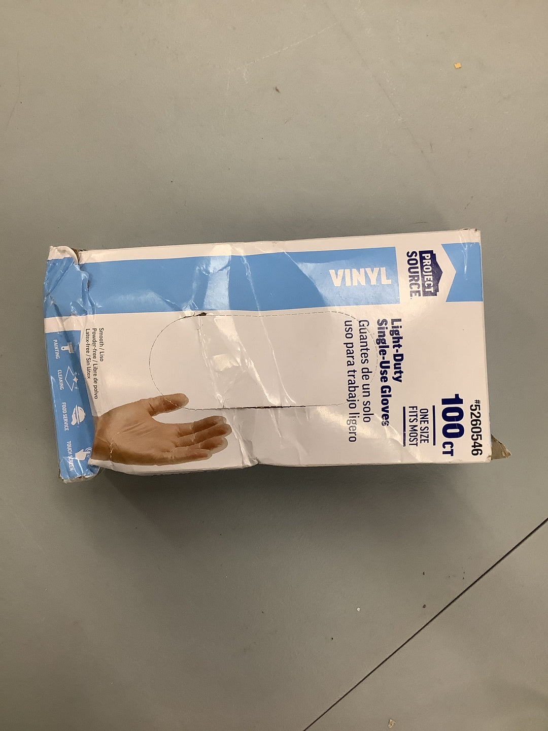 PS 100-CT DISPOSABLE VINYL GLOVE
