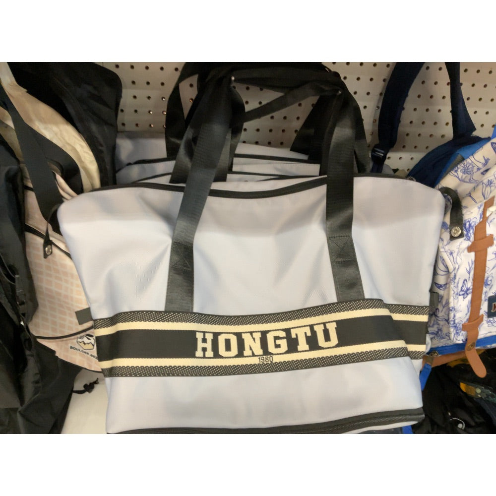 HONGTU Duffel Bag, 1980, Travel Tote, Carry-on, Lightweight, Gray