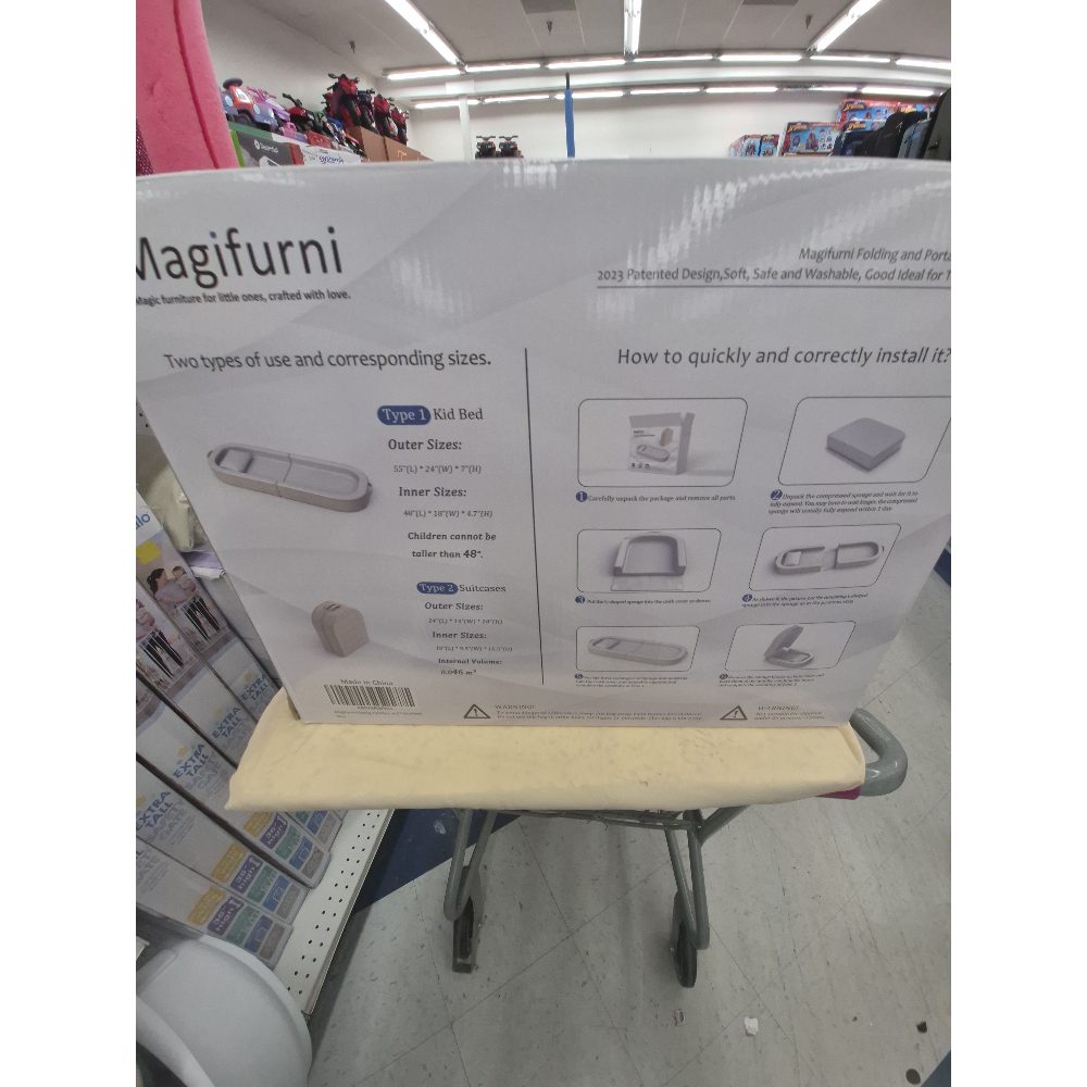 Magifurni Kid Bed - Folding, Portable, Safe, Washable