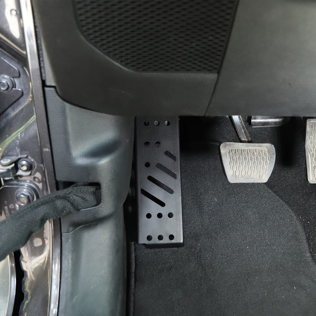 RT-TCZ Dead Pedal Brake Shoes Solid Steel Left Side Foot Rest Kick Panel Accessories for Jeep Wrangler JL Gladiator JT 2018 2019 2020 2021 2022 2023