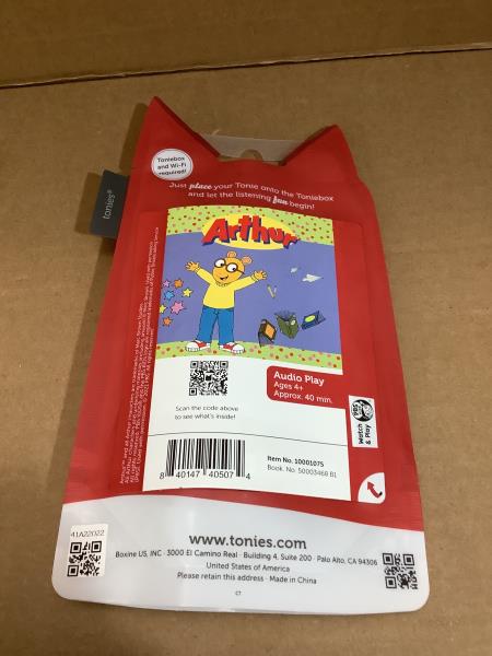 Tonies Arthur Audio Toy Figurine from PBS Kids Retail $19.99