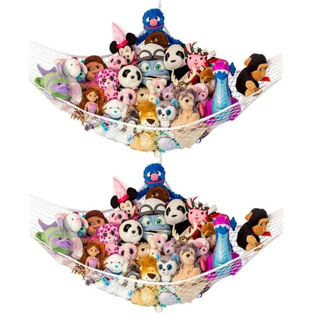 Lilly S Love Stuffed Animal Hammock  Plush Toy Storage Net  2 Pack  White Retail $14.99