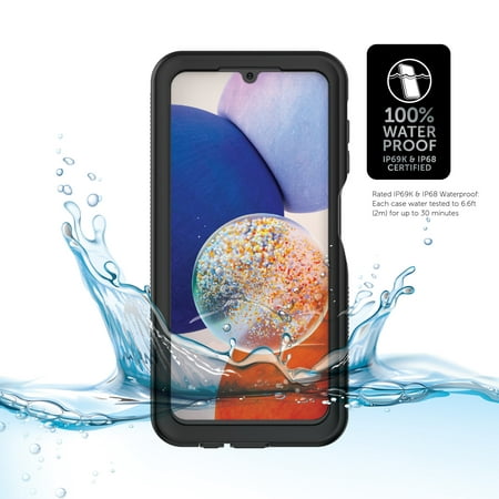 Body Glove Tidal Waterproof Phone Case for Samsung Galaxy A14 5G - Black/Gray Retail $19.88