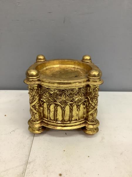 Unbranded Gold Ornate Decorative Box - Vintage Style Holder Retail $34.95