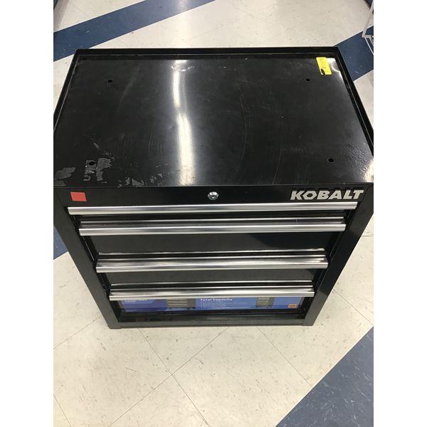 Kobalt 4-Drawer Mobile Cabinet - 600-lb Total Capacity, Black Retail $199.00