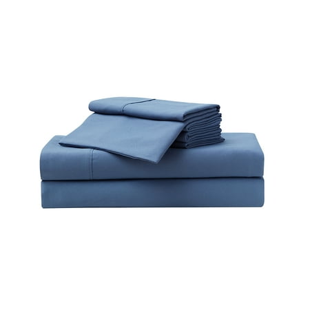 Serta So Soft 4-Piece Navy Sheet Set  Full