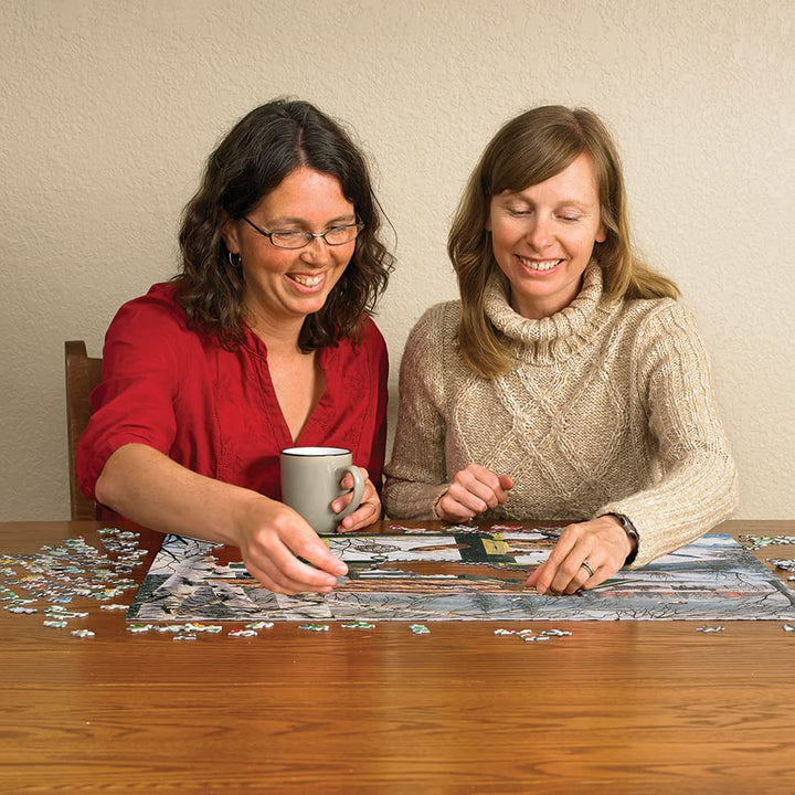 Cobble Hill 1000 Piece Puzzle - Backyard Banquet - Sample Poster Included