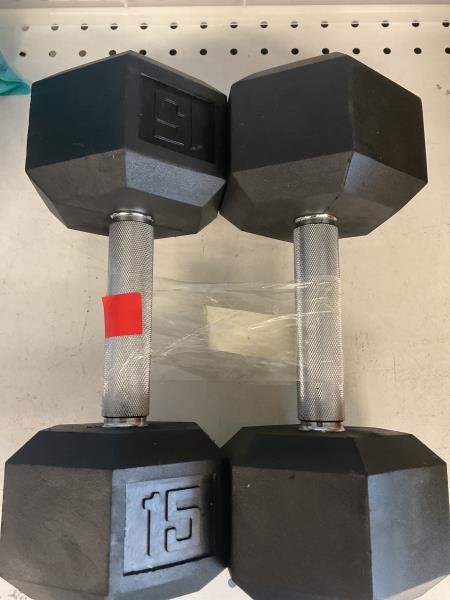 15 lb. barbells weights set of 2 Retail $37.97