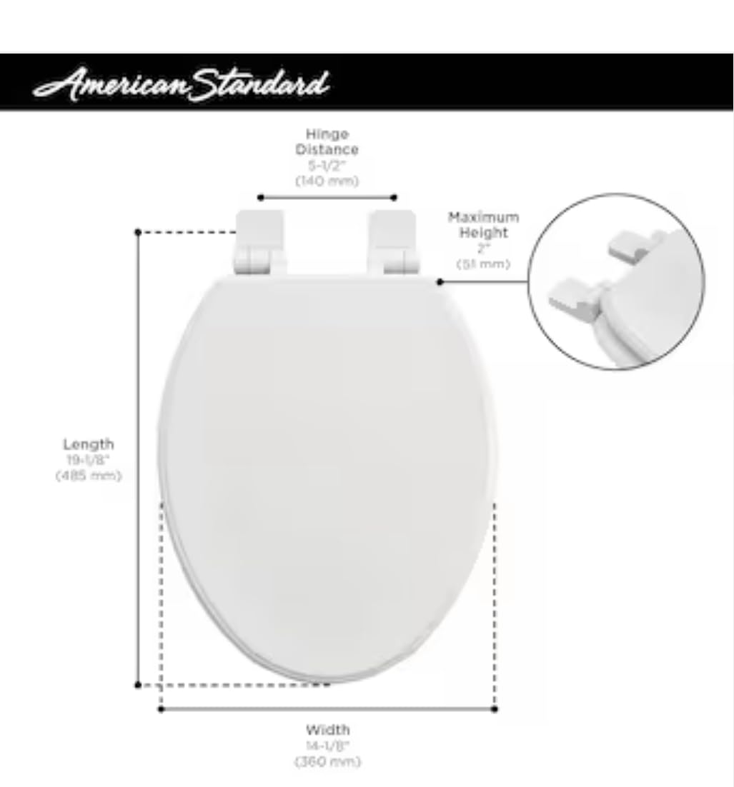 Moments Slow-Close & Easy Lift-Off Elongated Wood Toilet Seat