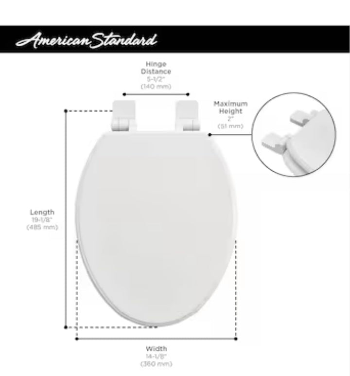 Moments Slow-Close & Easy Lift-Off Elongated Wood Toilet Seat
