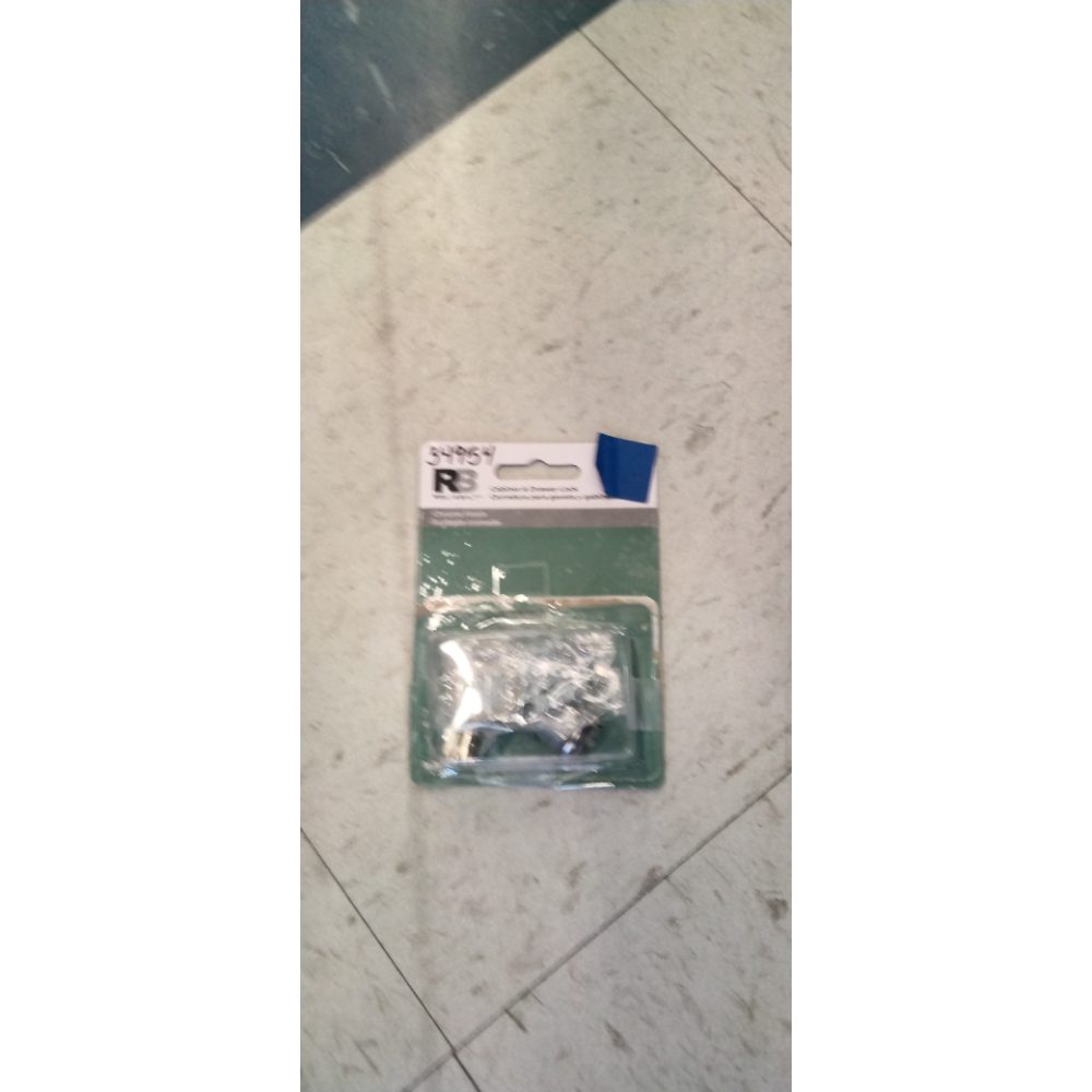 Gatehouse 7/8-in Chrome Die-Cast Drawer and Cabinet Lock