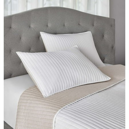 Mainstays Extra Soft Adult Jersey Shams  White  King  2 Piece