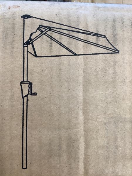 Outdoor Umbrella - Crank Lift, Portable Patio Canopy Retail $68.97
