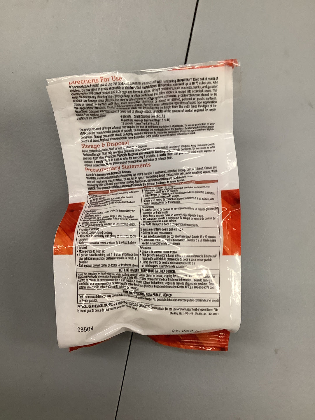 Moth-Tek Packets Cedar Fresh