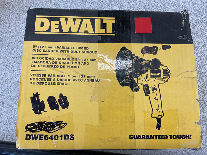 USED,DEWALT Rotary Sander,Variable Speed, Dust Shroud, 5-Inch (DWE6401DS)