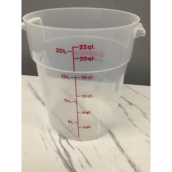 Costco Business Center Clear Graduated Food Storage Container - 22 Quart Retail $19.99