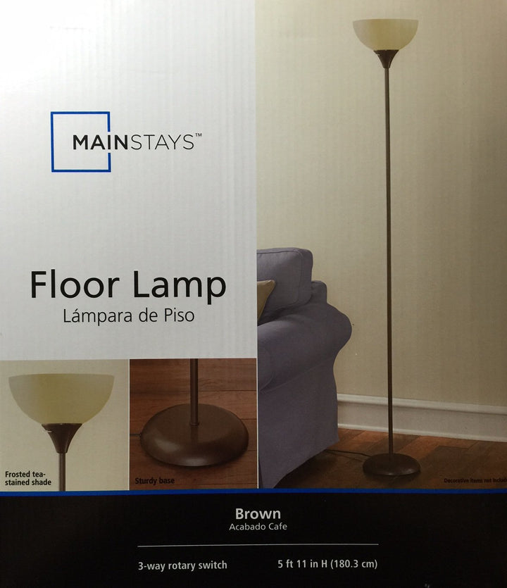 Mainstays 5' 11" Floor Lamp, Silver