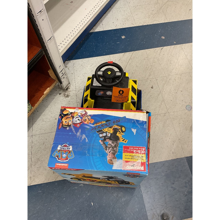Huffy Paw Patrol Rubble Dump Truck Ride-On Toy, Yellow