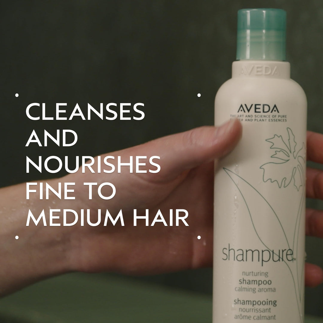 Aveda Shampure Nurturing Shampoo for Fine to Medium Hair | Gently Cleanses Hair | Daily Shampoo | 9% Naturally Derived* | Calming Aroma of Lavender & Ylang Ylang, 8.5 Fl Oz