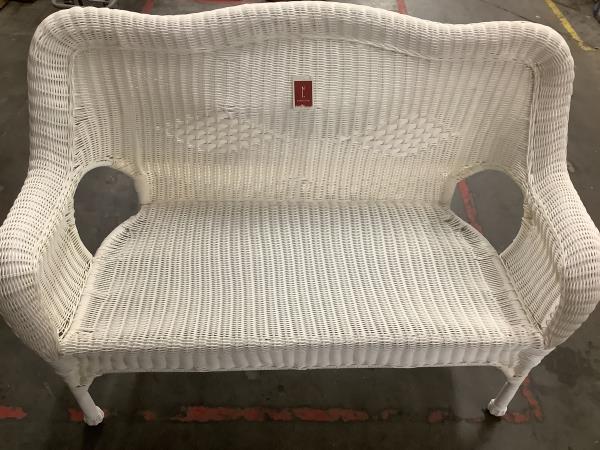 Northlight White Wicker Loveseat Retail $250.00