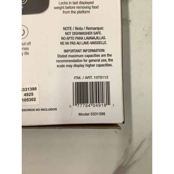 Taylor Expanded Platform Kitchen Scale - 30 lb Capacity, Waterproof, High Capacity Retail $45.00
