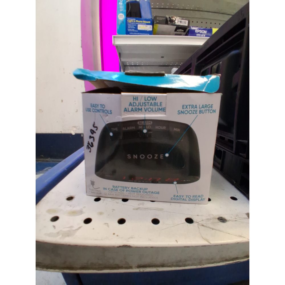 Westclox Simple Digital Alarm Clock LED Display Easy to Operate (Single Alarm)