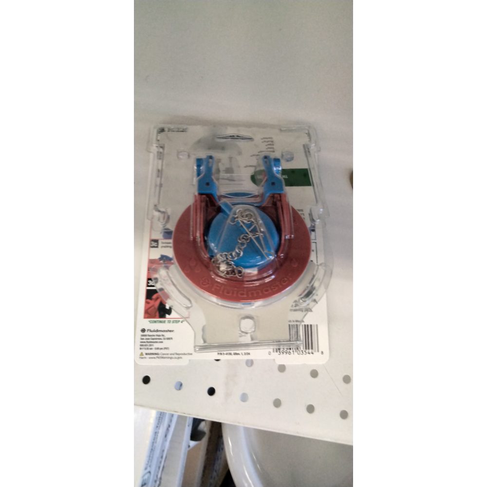 Fluidmaster 523A-009-T4 Super 2 in, or 3 in. Toilet Flapper, Red/Blue