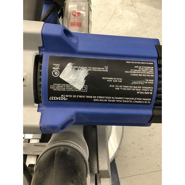 Kobalt - Dual Bevel Sliding Miter Saw - 12-Inch Retail $300.00