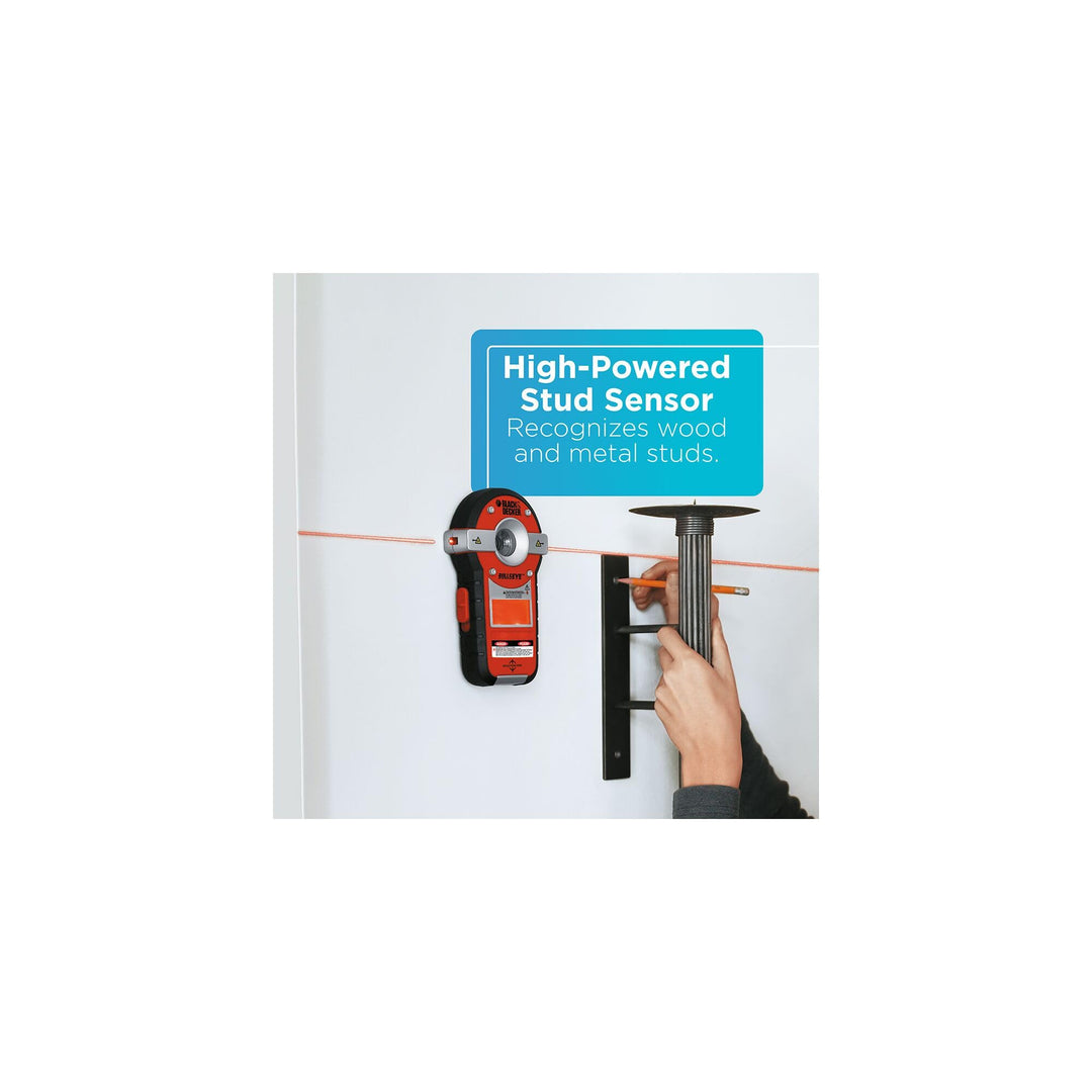 BLACK+DECKER Line Laser, Auto-leveling with Stud Finder (BDL190S)