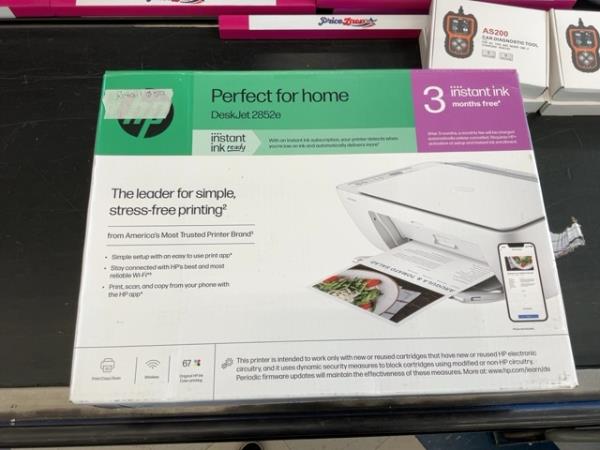 HP DeskJet 2852e - Perfect for Home Printer, Instant Ink Ready, Wireless, All-in-One Retail $59.00