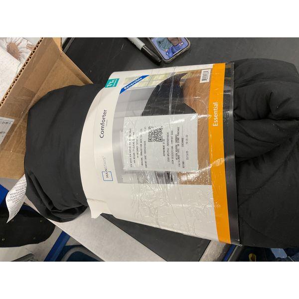 Mainstays Comforter - Essential Reversible, Black Retail $30.00
