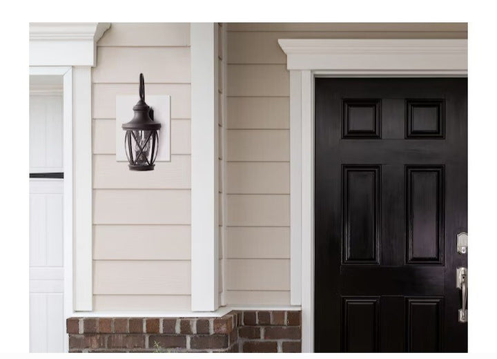 Allen+roth Castine 3-Light 23.75" Oil-rubbed Bronze Hardwired Outdoor Wall Light