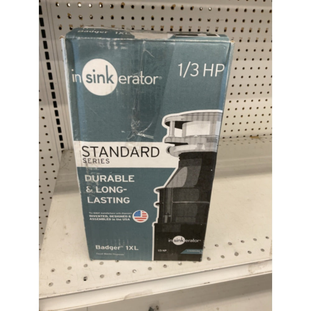 NEW InSinkErator Badger 1XL Garbage Disposal 1/3 HP Standard Series