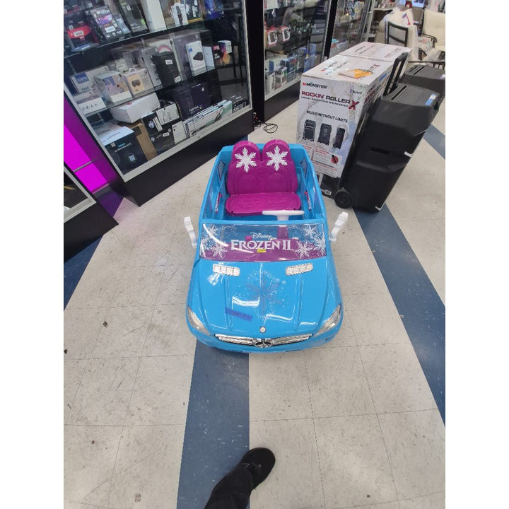 Disney Frozen II Ride-On Car, Battery Powered - Blue