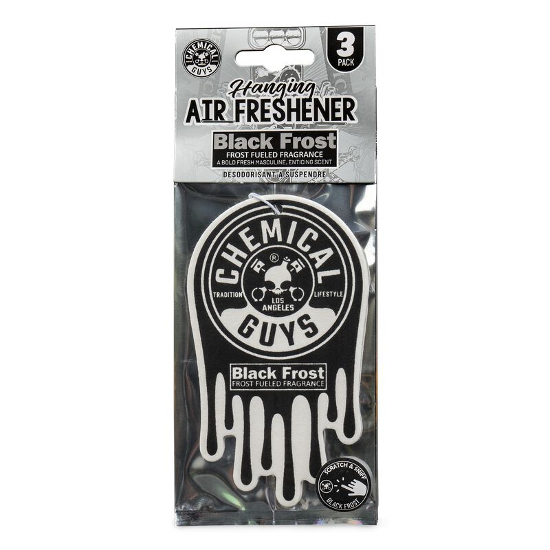 Chemical Guys 3-Pack Black Frost Air Freshener Retail $5.98