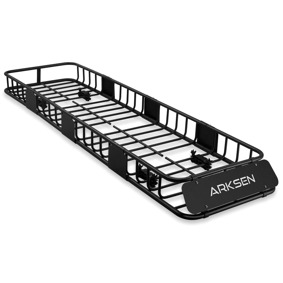 ARKSEN 84 X23 X6  Long and Narrow Car Roof Rack Cargo Carrier Rooftop Basket  Heavy Duty Weather Resistant Luggage & Camping Gear Storage for Car  Tru Retail $135.21