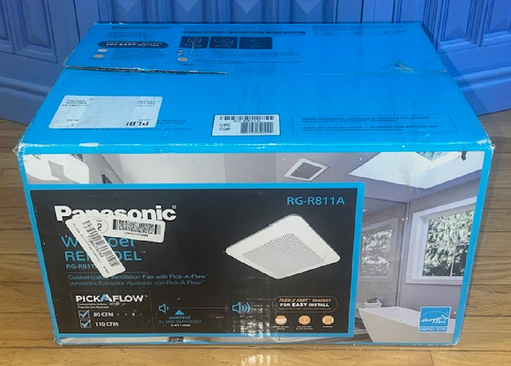 Panasonic WhisperRemodel DC 0.8-Sone 110-CFM White Bathroom Ventilator Fan