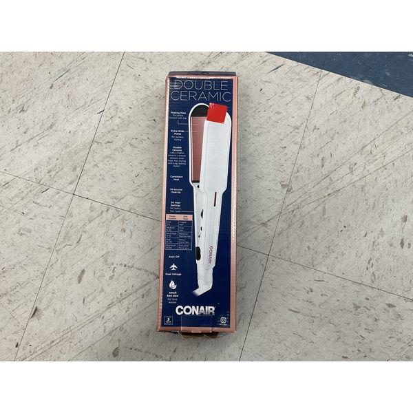 Conair Double Ceramic - 1 1/2 in Flat Iron, Straight & Smooth, Hair Protection Retail $25.00