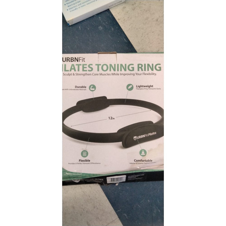 URBNFit Pilates Ring - 12" Magic Circle w/Dual Grip, Foam Pads for Inner Thigh Workout, Toning, Fitness & Pelvic Floor Exercise - Yoga Rings w/Bonus Exercise Guide