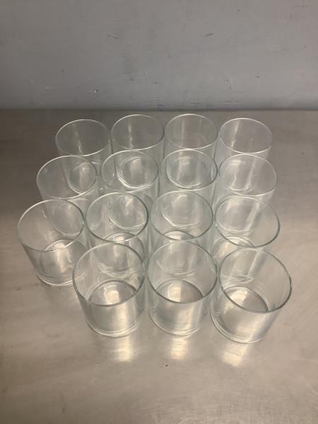 Clear Glass Tumbler Set - 15 Piece Retail $35.00
