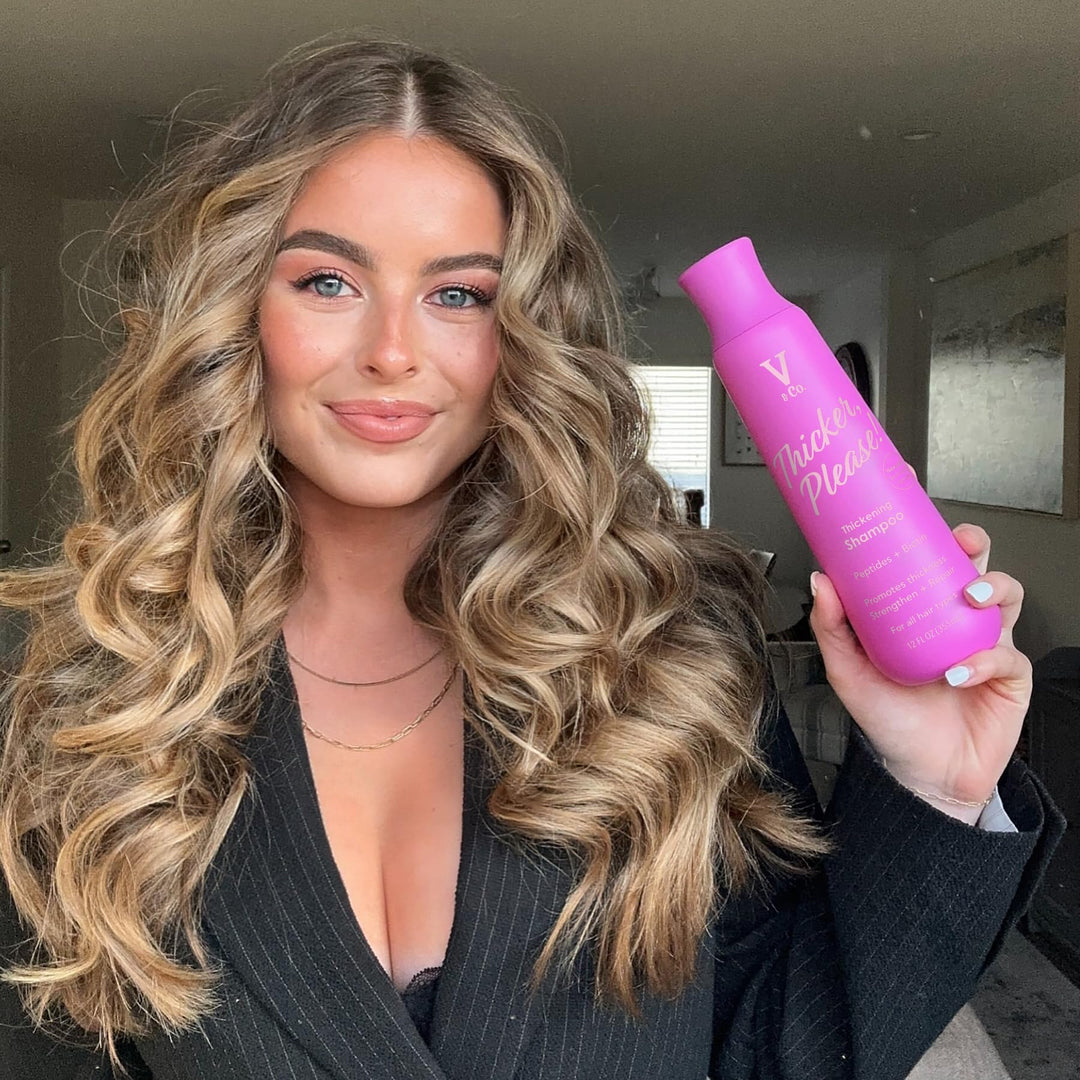 V&Co. Beauty Hair Thickening Conditioner with Peptide Technology, 12 oz, All Hair Types, Anti-Thinning Conditioner