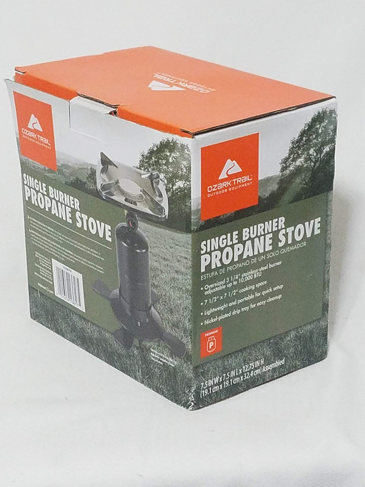 OZARK Trail Single Burner Propane Stove Retail $25.77