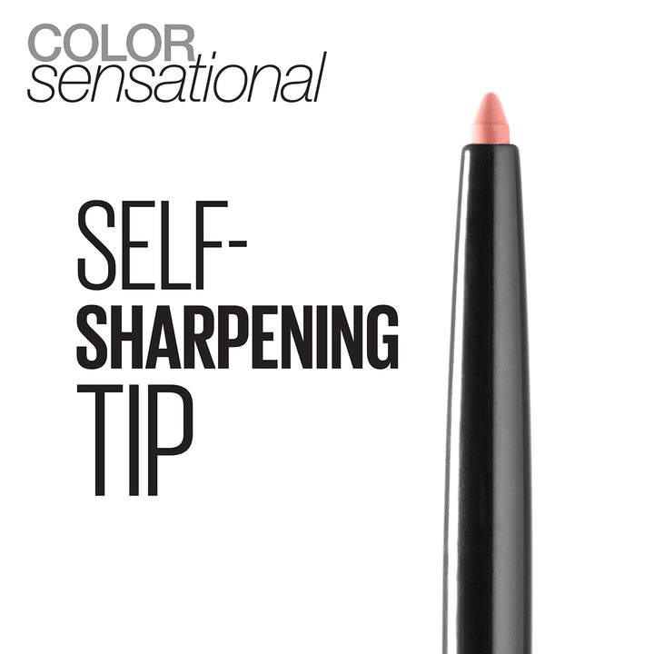 Maybelline Color Sensational Shaping Lip Liner with Self-Sharpening Tip, Purely Nude, Nude, 1 Count Retail $8.49