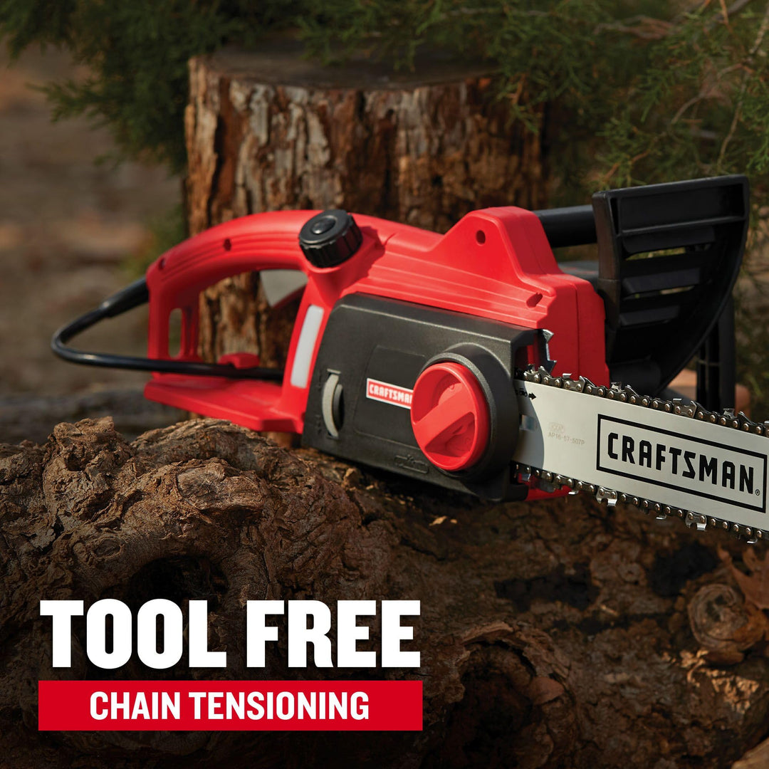 CRAFTSMAN Electric Chainsaw, 16 Inch, 12 Amp Corded Chain Saw Electric, Ergonomic, Powerful Motor (CMECS600) Retail $99.00