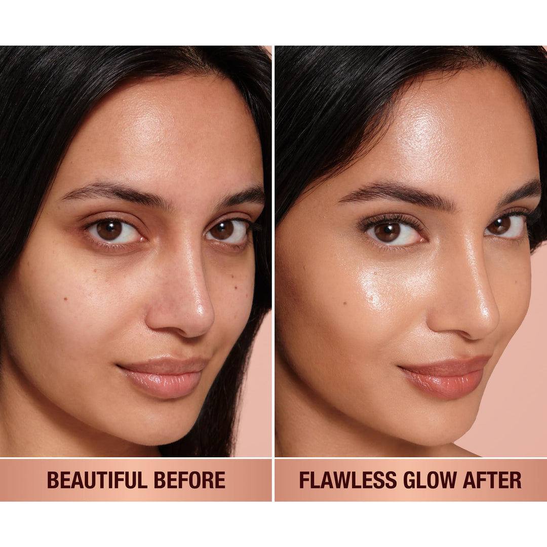 Charlotte Tilbury Hollywood FlawlessÃ‚Â Filter - Multi-Use Makeup Primer, Complexion Booster & Illuminating Liquid Highlighter with Sheer Coverage - Smooths & Blurs Skin - 4.5 Medium