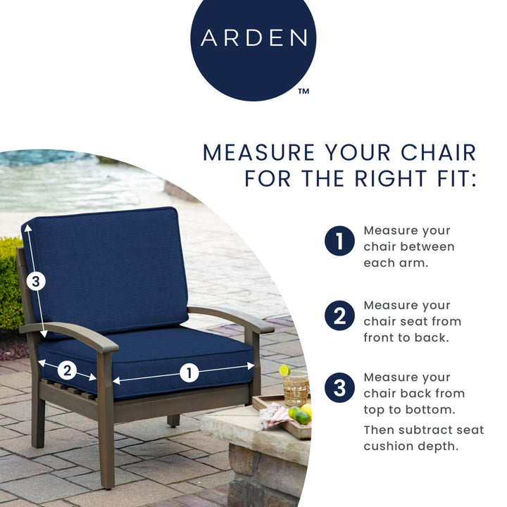 Arden Outdoor Foam Deep Seat Cushion Set, 22 in x 24 in, Weather-Proof, Rain-Proof, Fade Resistant Patio Cushion, Bottom and Back Cushion for Chair, Sofa, and Couch Bright Moss Green Leala Retail $46.64