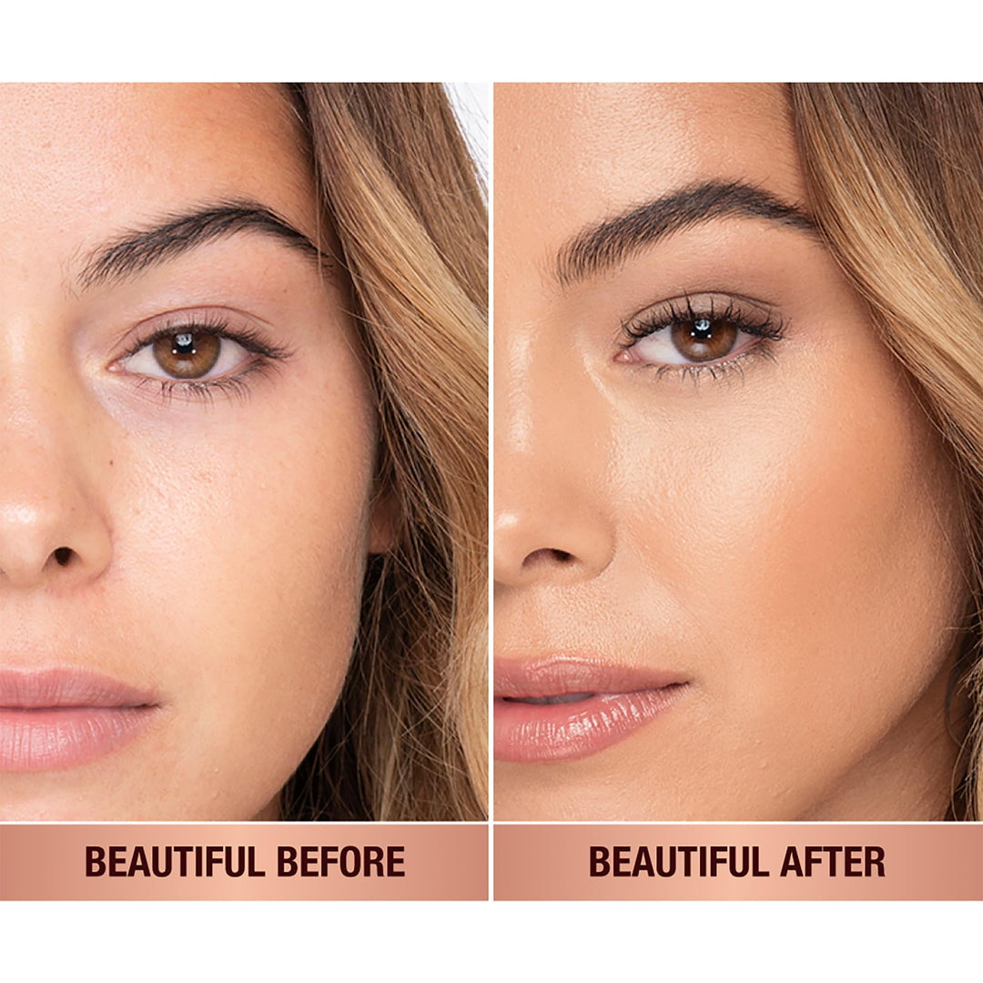 Charlotte Tilbury Beautiful Skin Medium Coverage Hydrating Foundation - Buildable Liquid Makeup for Instant Glow, Plumping Hydration & Lasting Skincare Benefits - 7 Cool