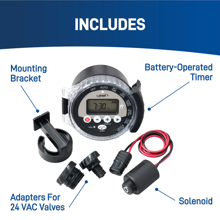 Orbit 57865 Outdoor Battery-Powered Water Sprinkler Controller Retail $79.99
